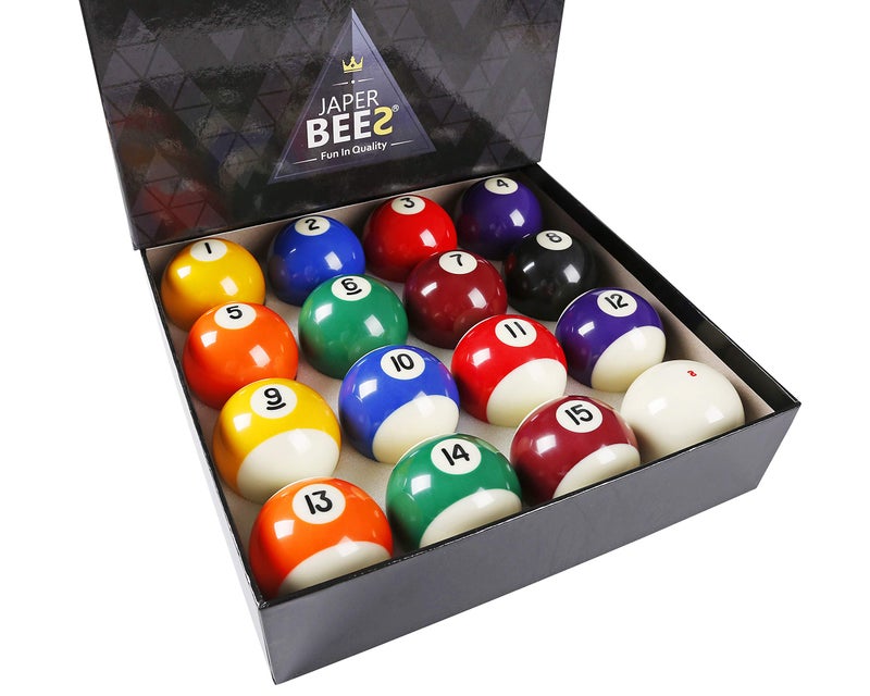JAPER BEES Deluxe Billiard Ball/Pool Ball Set Complete 16balls Regulation Size&Weight Resin Ball - Image 1